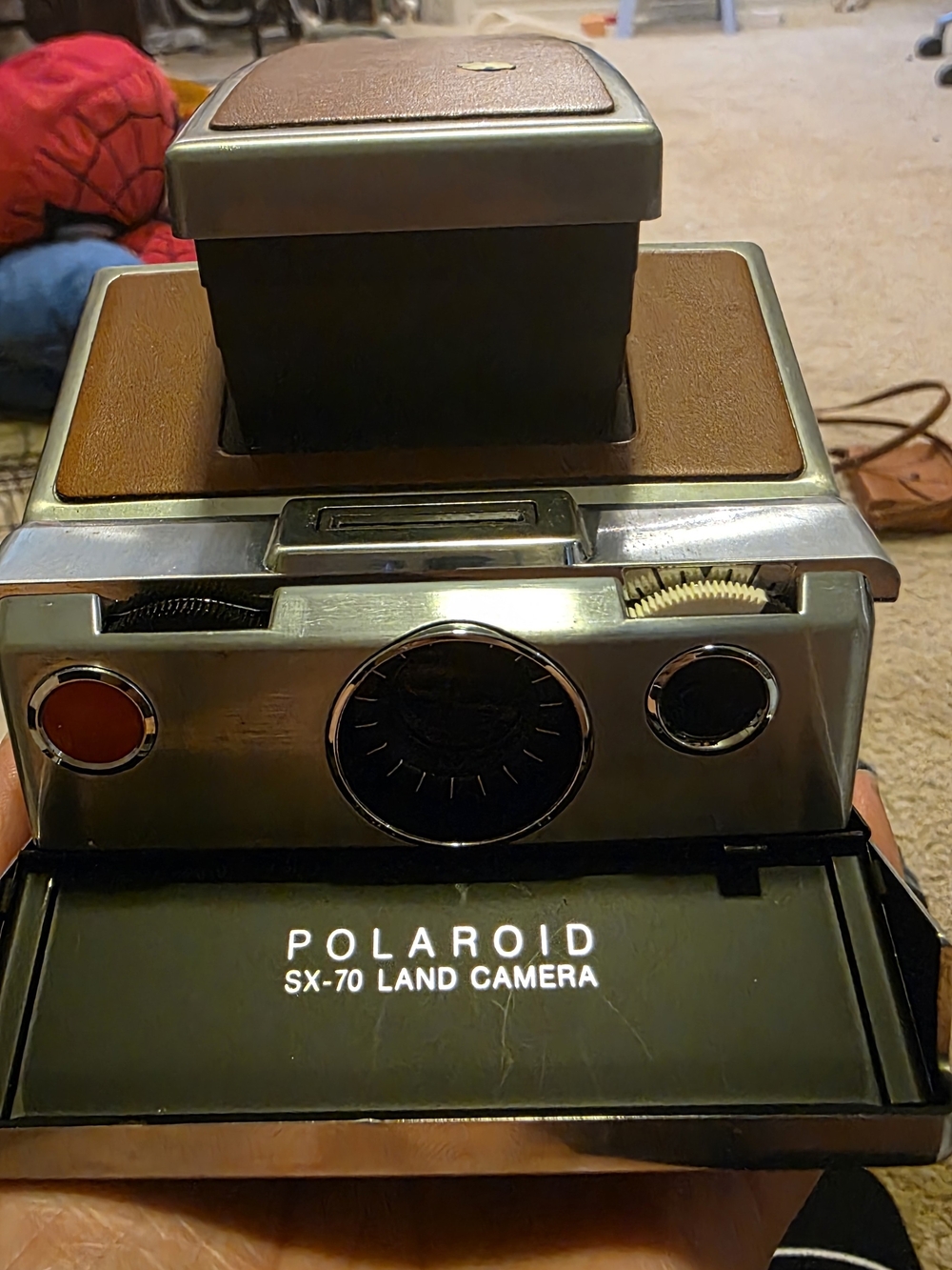 Polaroid SX-70 Land Camera in Brown and Black